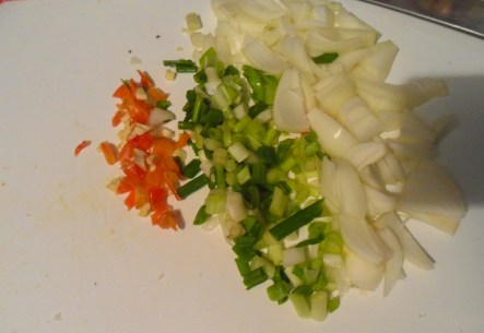 Onion Scallion and pepper